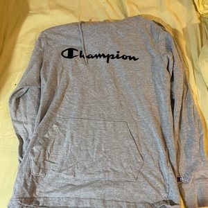 Light grey champion hoodie